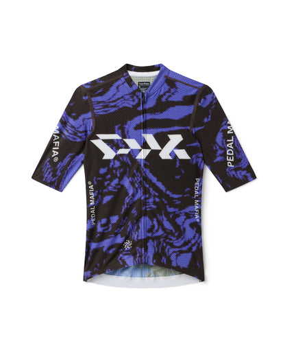 Women's Pro Race Jersey - Glitch Flow Blue Shift