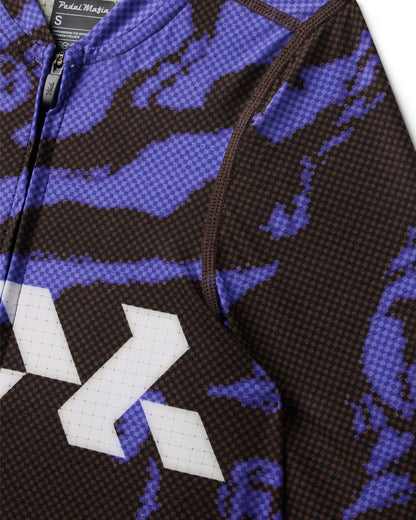 Women's Pro Race Jersey - Glitch Flow Blue Shift