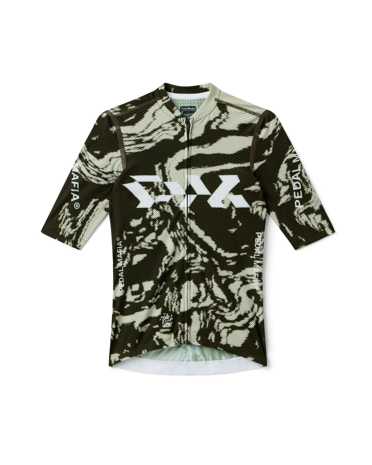Women's Pro Race Jersey - Glitch Flow Desert Green