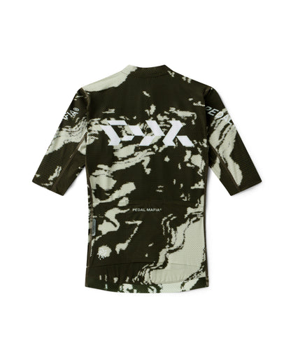 Women's Pro Race Jersey - Glitch Flow Desert Green