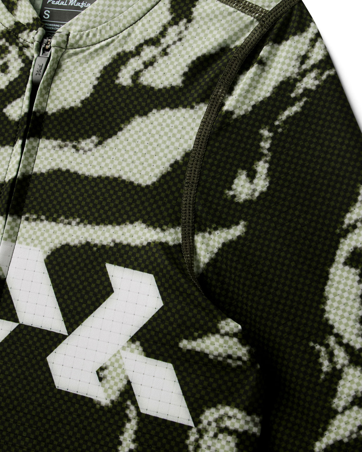 Women's Pro Race Jersey - Glitch Flow Desert Green