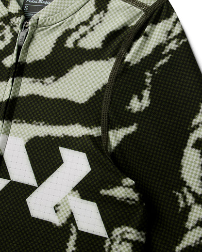 Women's Pro Race Jersey - Glitch Flow Desert Green