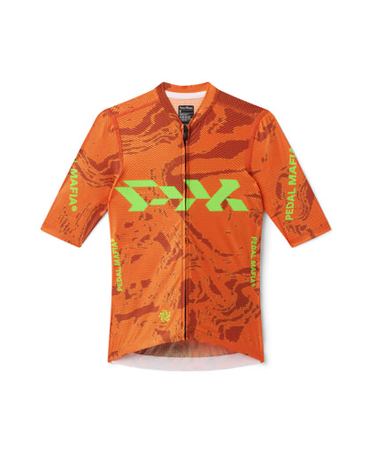 Women's Pro Race Jersey - Glitch Flow Ember