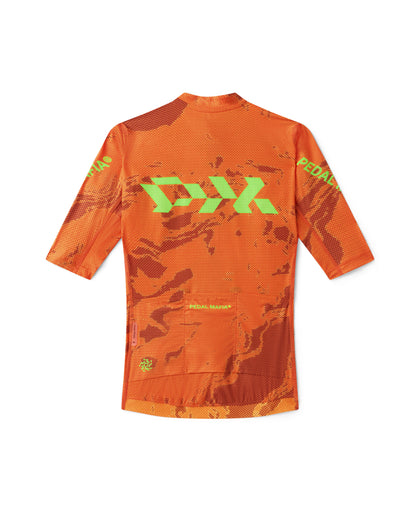 Women's Pro Race Jersey - Glitch Flow Ember