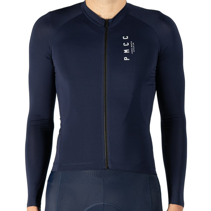 Mens Long Sleeve PMCC Jersey - Navy White S22