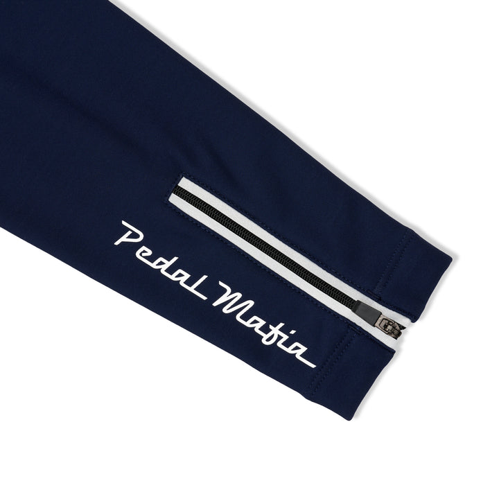 Leg Warmers - Navy White Logo S22