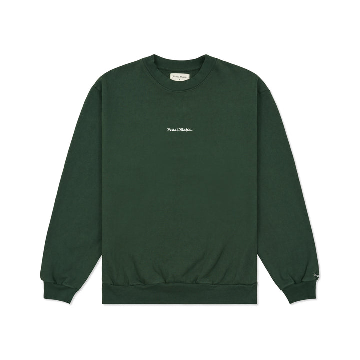 LA Heavy Fleece Crewneck - Forest Green
