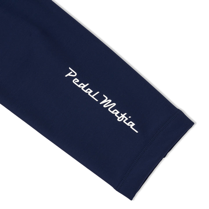 Knee Warmers - Navy White Logo S22