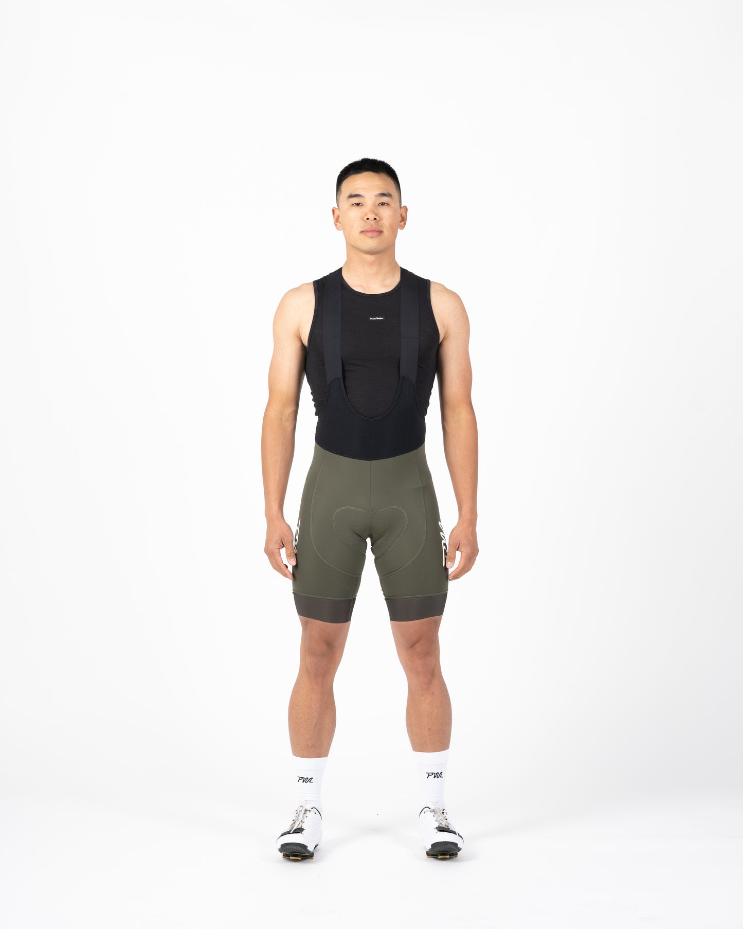 Mens Pro Bib - Olive White